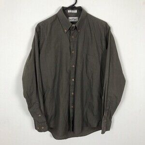 Natural Issue Olive Green Button Down Long Sleeve- Size 16 34/35- Great Cond.!!
